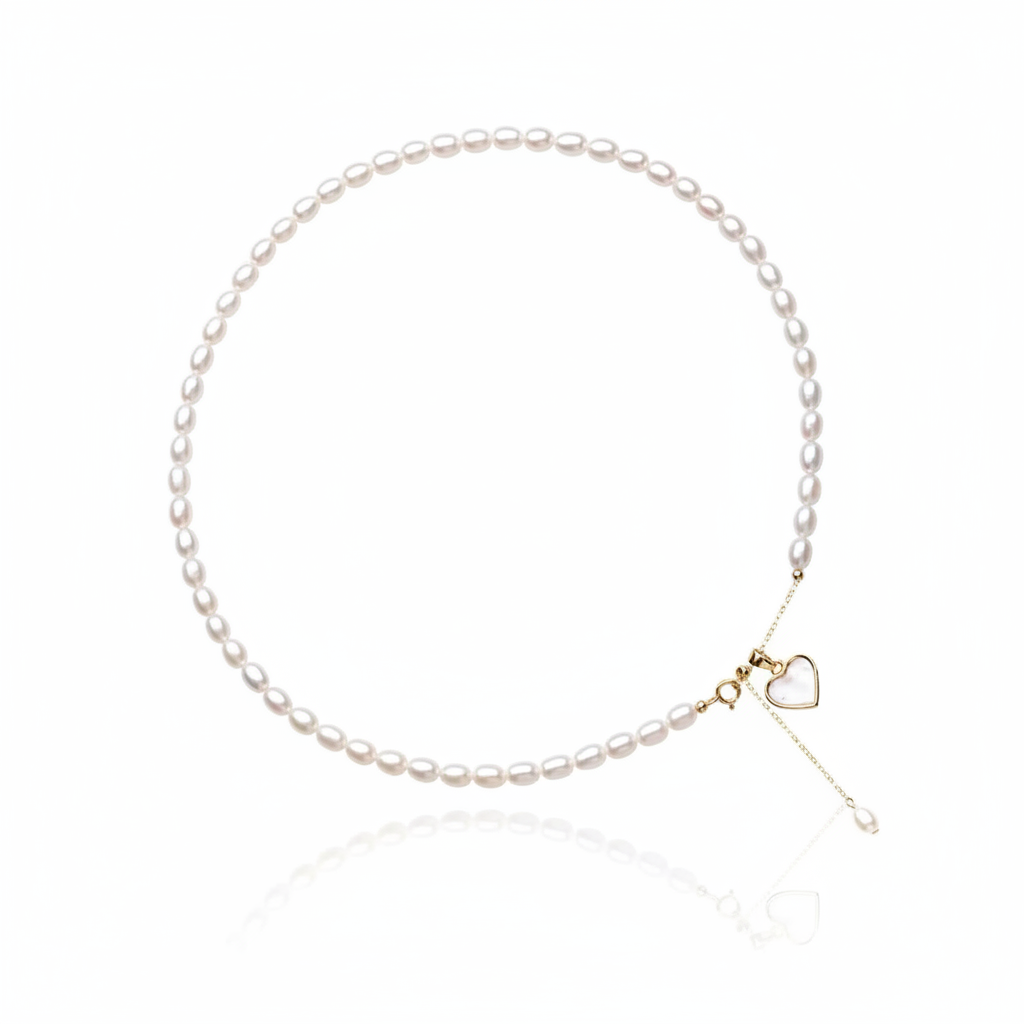 The Mother-of-Pearl- Heart Pendant