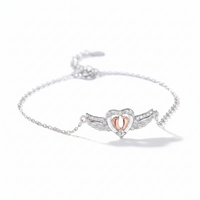 Forever Footprints in my Heart- Angel Baby Bracelet