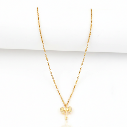 Key to my Heart- Angel Baby Pendant