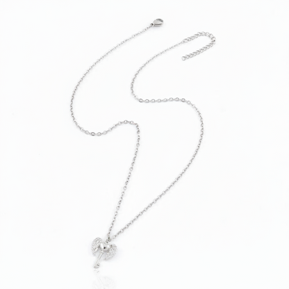 Key to my Heart- Angel Baby Pendant