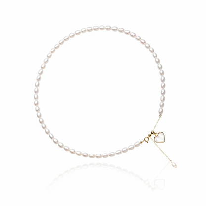 The Mother-of-Pearl- Heart Pendant