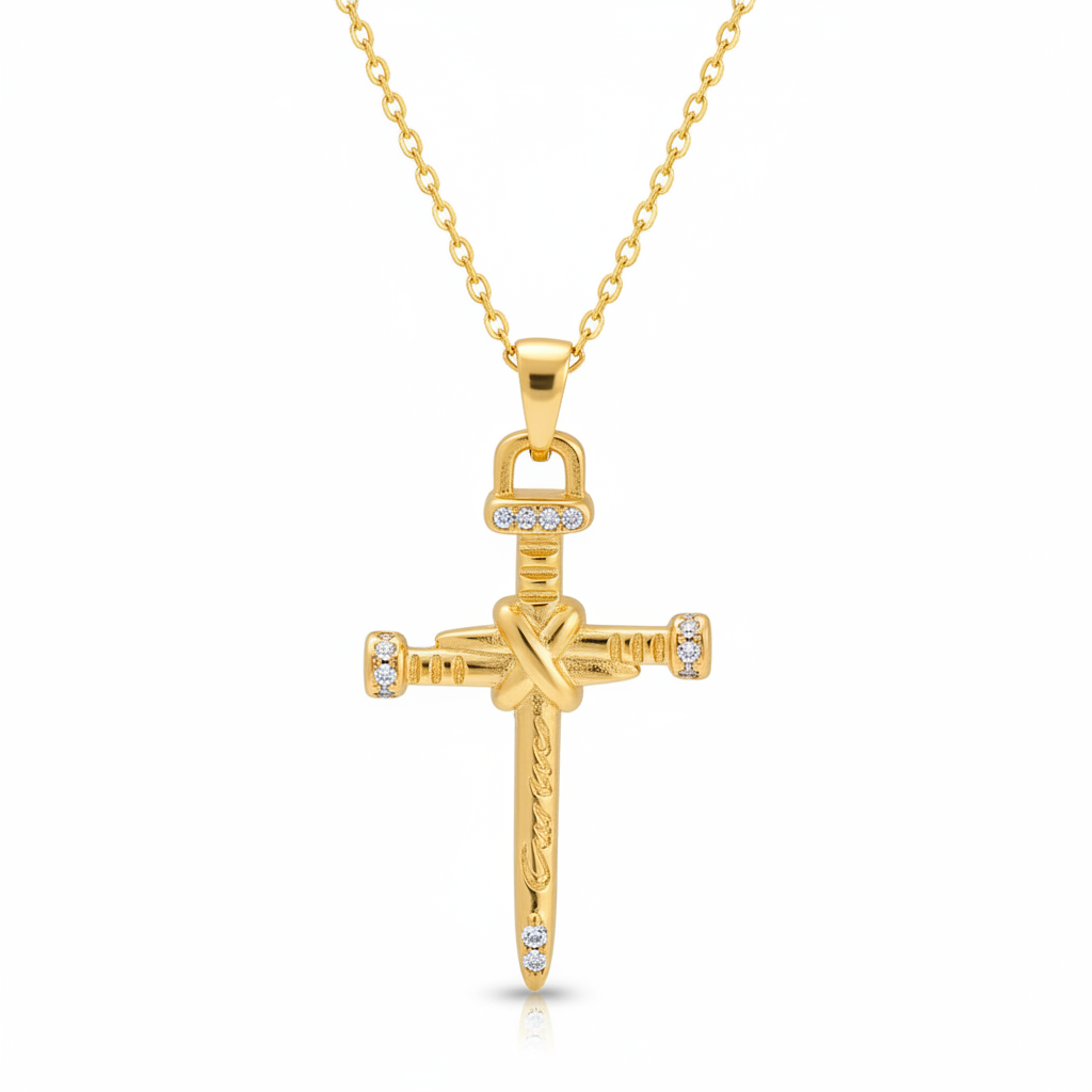 He is Risen- Cross Necklace