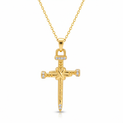 He is Risen- Cross Necklace